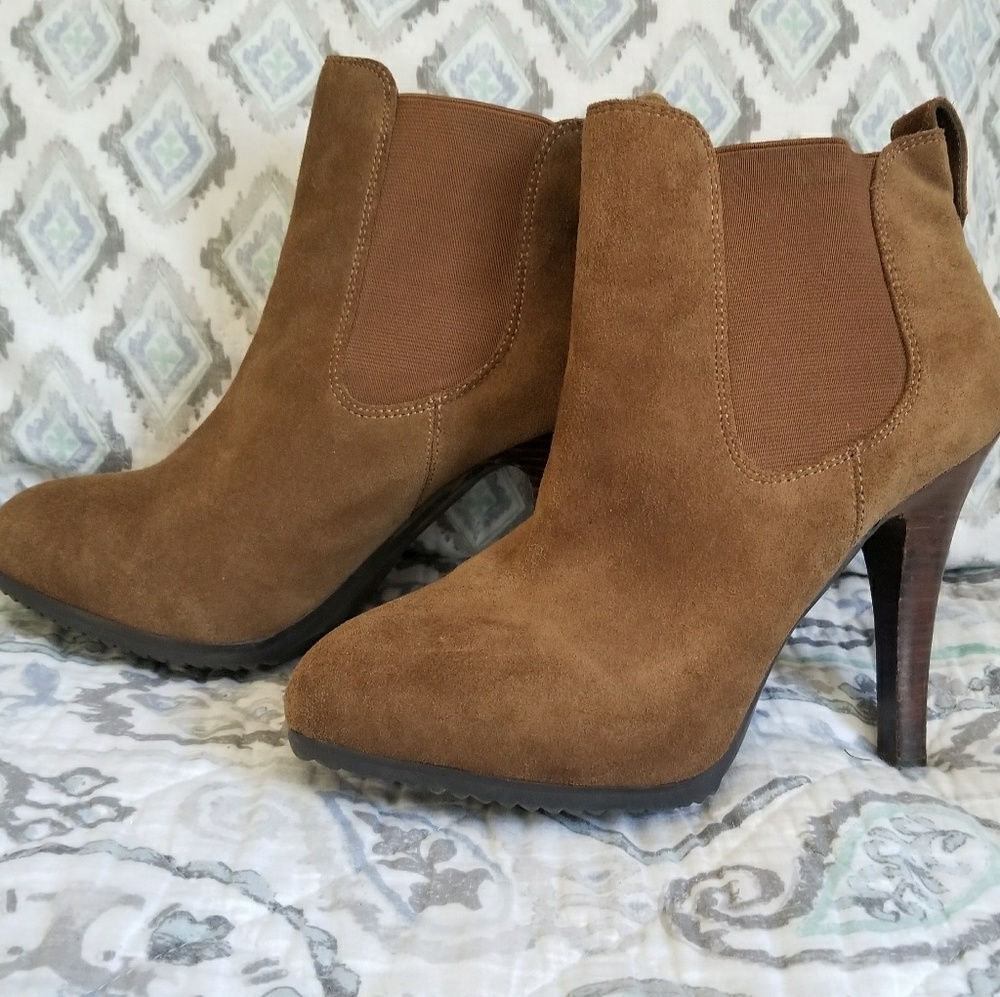 Suede booties